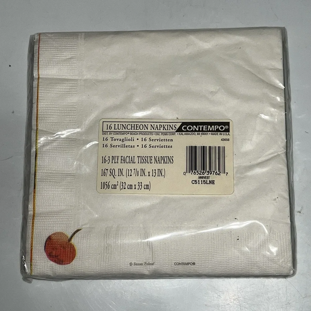 2 Packs Vtg Paper Napkins Beverage Hallmark Spring Easter Fruit Floral‎ Flowers